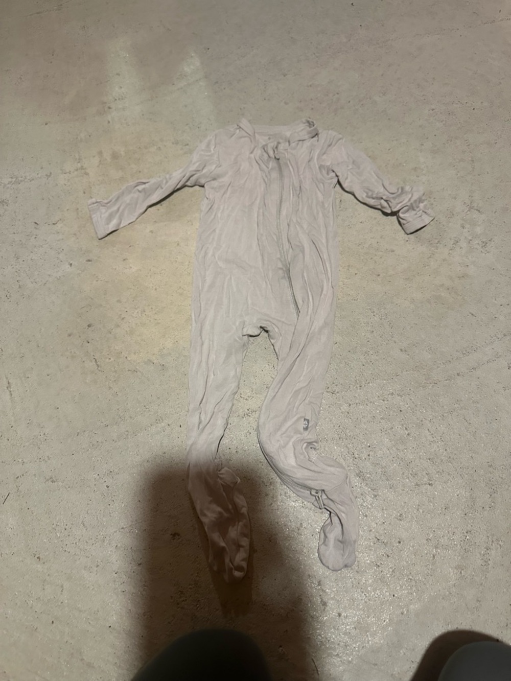 Kyte BABY Cream Footed One-Piece Pajamas